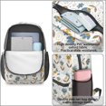 thumbnail image 4 of Daisy Pioneer Flower and Blue Flowers 17" School Backpacks for Teens,Waterproof Oxford Fabric,S-Shape Padded Straps for School,Travel,Hiking,Camping, 4 of 6