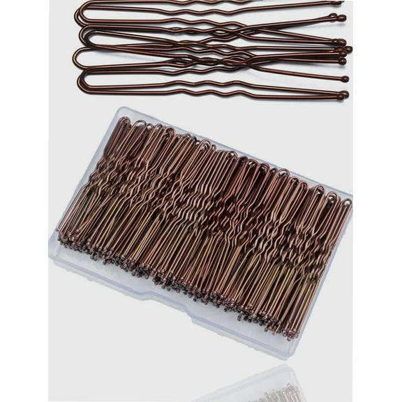 200 PCS Bobby Pins for Thick Hair,U Shaped Hair Pins Hair Grips for Buns,Secure Hold Girls Women Styling Pins with Storage Box, Hair Decoration Hairdressing Salon Home Use