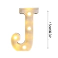 thumbnail image 2 of Fiudx Lámpara con Letras Led Decorativas, Luz Nocturna Tipo Marquesina, Decoración Versátil para El Hogar, Celebraciones de Cumpleaños y Bodas, Ambiente Romántico, Fácil de Usar con Pilas., 2 of 6