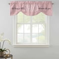 thumbnail image 2 of Tie Up Valances for Windows, Pink Adjustable Valance Curtains Window Treatment for Living Room/Bedroom, She Leaves A Little SPARKLE Wherever She Goes Rod Pocket Kitchen Curtains & Drapes 42x12 Inch, 2 of 9