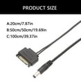 thumbnail image 4 of 2pc SATAs Male to DC5.5x2.1/5.5x2.5mm Adapter Power Supply Cable for 12V Device, 4 of 5