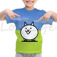 thumbnail image 3 of Nueva camiseta de Battle Cats para niños, niñas, camiseta de anime, juego de dibujos animados, camisetas 3D, camisetas de verano para niños, ropa informal de calle, 3 of 5