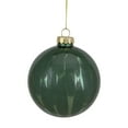 thumbnail image 2 of Northlight Shiny Brush Stroke Glass Christmas Ball Ornament - 4" - Green, 2 of 5