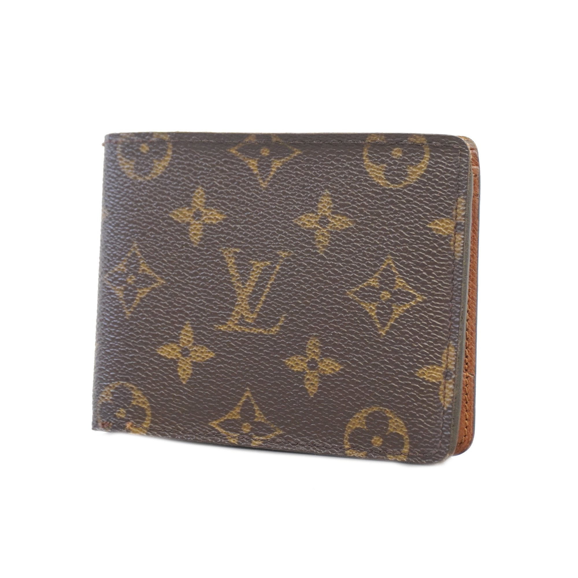 Used Auth Louis Vuitton Bifold Wallet Monogram Portefeuille Multiple M60895  