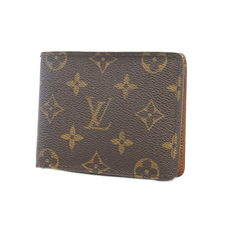 Used Auth Louis Vuitton Bifold Wallet Monogram Portefeuille