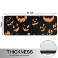 thumbnail image 5 of Kitchen Rugs Sets Of 2,Black Halloween Pumpkin Faces Anti Fatigue Kitchen Mat Rugs Non Slip Washable,Decorative Kitchen Floor Mats for Kitchen,Sink,Laundry,17"x47"+17"x47", 5 of 5