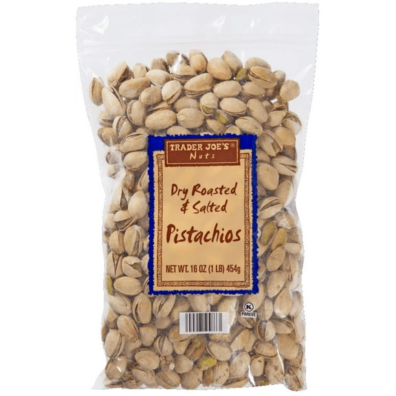 Pack of 3 - TJs Dry Roasted & Salted Pistachios 1 Lb