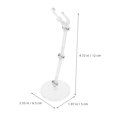 thumbnail image 2 of TABLZONE 4 Pcs Support de Figurine d'Action en Plastique Blanc Robuste Présentoir Réglable pour Modèles, 2 of 7