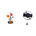 thumbnail image 1 of Dispensador de toallas de papel con forma de pájaro, antideslizante, vertical, con reloj de pared, diseño minimalista, adorno artístico, reloj colgant, 1 of 8