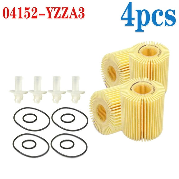 (4PCS) 04152-YZZA3 ENGINE OIL FILTER FOR TOYOTA VENZA 2.7L ENGINE