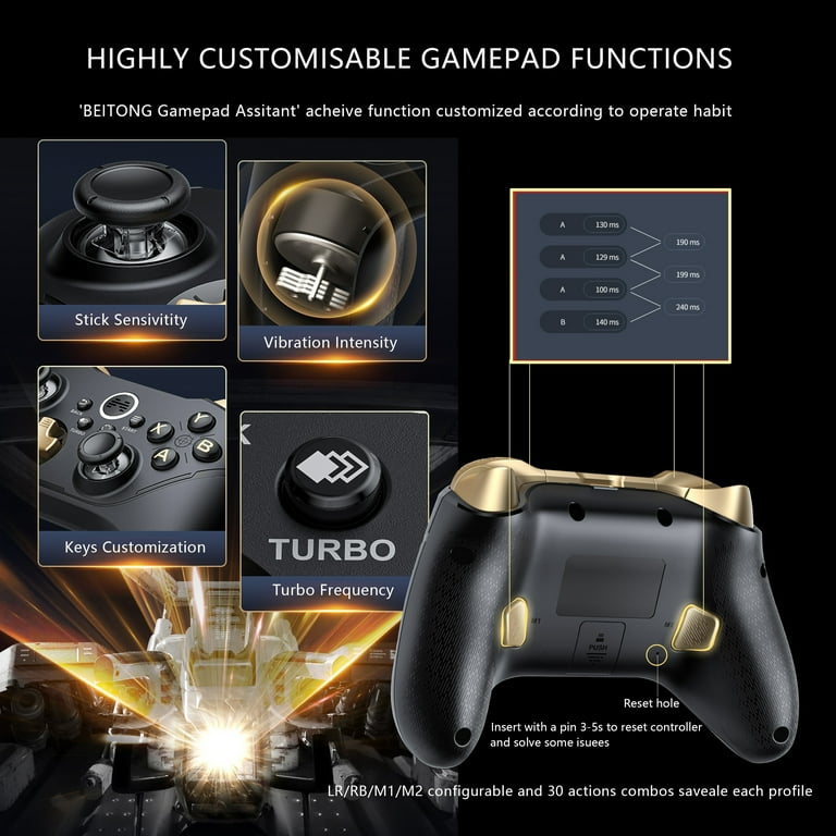BEITONG Asura 2 Pro+ Wireless Controller for PC, NS, Android