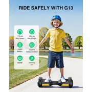 MIHOVER Self-Balancing Scooter with Adjustable Seat Attachment, Fits 6.5 8 10 Wheels, 360° Swivel Wheel