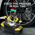 thumbnail image 3 of LONLEEYU Portable Car Air Compressor with Universal Adapters - 150 PSI Tire Inflator for Vehicles, Home, Bike & Emergency Use (Built-in Handle, 12V/110V Dual Power), 3 of 8