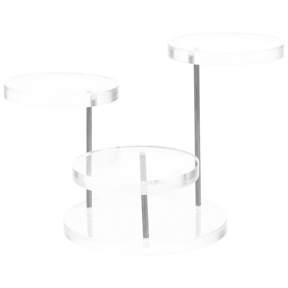 Expositor de joyas, soporte elevador transparente, expositor de anillos de escritorio, soporte para figuras