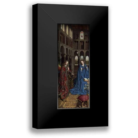 Van Eyck, Jan 8x14 Black Modern Framed Museum Art Print Titled - Annunciation