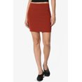 thumbnail image 2 of TheMoogan Women's Basic Stretch Cotton High Waist Double Layer Tube Mini Skirt, 2 of 7