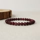 thumbnail image 5 of Pulsera para hombre y mujer con cuentas de granate natural, ajustable y elástica, para uso diario, 5 of 6