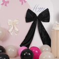 thumbnail image 3 of AUR  Black White Bow Decor 2 Pack,Large & Small Coquette Room Backdrop Wall Decor for Bachelorette Baby Shower Bridal Shower Bow Birthday Decorations, 3 of 15