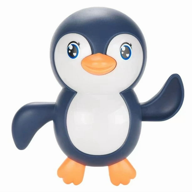 Baby bath water toy - Bath Toys Wind up Backstroke Swimming Penguins for Kids (Blue)