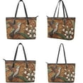 thumbnail image 3 of ZUXONGSY Hummingbird Bell Orchid Print Wallet and Purse Set Floral Print Top Handle Handbag with Wristlet Wallet Set Waterproof Tote Bag Hobo Handbag for Women, 3 of 4