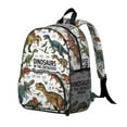 thumbnail image 2 of Cute Dinosaur Pattern Backpack Backpack for School,Cute School Bag,Schoolbag with Adjustable Shoulder Straps & Padded Back,13.8"x11.4"x6", 2 of 6