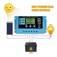 thumbnail image 2 of PWM Solar Charge Controller 10A 20A 30A 12V 24V PV Regulator With LCD Display For 100W 200W 300W Solar Panel Controllers, 2 of 5