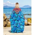 thumbnail image 3 of Sunforyou Moo moo for Women Plus size Kaftan Swimsuit Cover Up Sliky House Dresses Caftan Loungewear, 3 of 5
