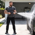 thumbnail image 6 of Adjustable Heavy Duty High Pressure Jet Nozzle Sweeper, Leak-Proof Metal Garden Hose Sprayer for Car Cleaning, Lawn, Patio & Deck, 6 of 8
