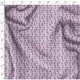 thumbnail image 4 of Soimoi Tissu en Soie Violet Imprimé Floral Labyrinthe & Rose au Mètre 42 Pouces de Large, 4 of 6