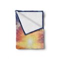 thumbnail image 2 of Landscape Soft Flannel Fleece Throw Blanket, Snowy Sunny Mountains Spring Season Theme Picturesque Nature Photography, Cozy Plush for Indoor and Outdoor Use, 50" x 70", Blue and Brown, by Ambesonne, 2 of 6