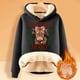 thumbnail image 2 of WILLBEST Sudadera con Capucha para Mujer Have Yourself A Mooey Little Christmas, Sudadera con Capucha de Terciopelo Grueso, Cálida y Holgada XX-Grande, 2 of 3