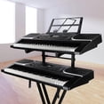 thumbnail image 2 of Universal Double Keyboard Stand - Second Tier Electronic Organ Holder Rack | Portable Piano Stand Musical Instrument Rack with Adjustable Height, 2 of 5