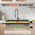thumbnail image 3 of VEVOR 2PCS 13.7"x11.6" Sink Protector, Stainless Steel, Centered Drain, R50 Radius, Kitchen Accessory - 2 of 13.7x11.6in, 3 of 5