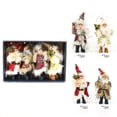 thumbnail image 2 of Back to School Decor clear plastic cups Event & Party Christmas Santa Figurine Set 4 Pcs Small Santa Figurines Standing For Christmas Home Decoration Holiday Party, 2 of 9