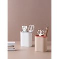 thumbnail image 2 of 1pc Creative Pen Holder Storage Box, Desk Organizer For Makeup Brush, Pen Pencil, Simple Solid Color, 2 of 5