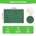 thumbnail image 6 of Sm:)e Forest Green Placemats 12 x 18 Inch Set of 4, Seasonal Washable Kitchen Dining Table Decoration for Home Party, 6 of 6