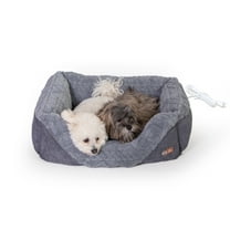 K&H Pet Products Thermo-Pet Lounge Sleeper Heated Cat & Dog Bed Gray Medium 30.5 X 24.5 X 9 Inches