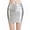 Silver, variant on Women's Faux Leather Pencil Skirt, Solid Color Sexy Bodycon Mini Skirt, High Waist Club Skirt for Party, Night Out and Date,Black,L