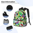 thumbnail image 5 of Picia Colorful Tie Dye Stained Glass Large Capacity Backpack Classic Style Backpack Casual Backpack Water-Resistant School Work Travel Outdoor Backpack, 5 of 8