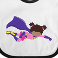 thumbnail image 4 of Inktastic African American Girl, Cape, Superhero Girl Girls Baby Bib, 4 of 4