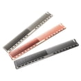 thumbnail image 3 of AMONIDA 3pcs Professional Haircut Comb, Space Aluminum Salon Hairdressing Comb, Anti‑Static Salon Styling Tool, With Wide Tooth/Dense Fine Tooth Comb, 3 of 8