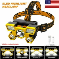 Headlamp Flashlight Rechargeable LED Headlamp 500 Lumens Waterproof 4 Modes For Outdoor Camping, Running, Biking, Fishing