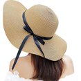 thumbnail image 2 of chapeau De Soleil Large Bord En Paille Pliable Pour Femme, 2 of 5