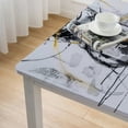 thumbnail image 5 of WYYP Abstract Brush Strokes Square Tablecloth with Elastic Edge 100% Polyester Fiber 52*52, 5 of 8