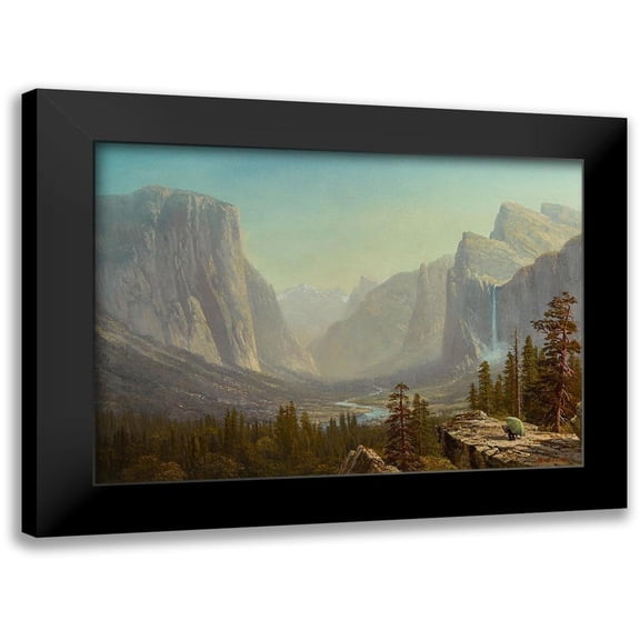 Bierstadt, Albert 14x11 Black Modern Framed Museum Art Print Titled - Yosemite