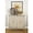 Beige Upholstered Front Panel 2 Door Solid Rectangle 32" x 16" x 32", variant on DecMode 32" x 32" Beige Wooden Upholstered Front Panel 2 Door Cabinet with Mirrored Top and Ring Handles, 1-Piece