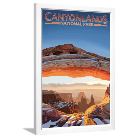 Canyonlands National Park, Utah - Arch Framed Print Wall Art By Lantern Press