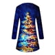 thumbnail image 4 of Vestidos de Navidad Para Mujer Moda Navidad Árbol de Navidad Estampado de Manga Larga Vestido de Cuello Redondo Odeerbi  ODB200034, 4 of 4