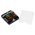 thumbnail image 2 of Fuse Box Fuse Block Fuse Box Holder 6 Way Fuse Block 6-Way 12V-24V Car Power Distribution Blade Fuse Holder Box Terminal Circuit With Fuses, 2 of 8