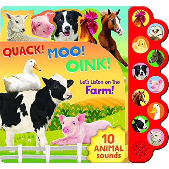 Pre-Owned Quack! Moo! Oink!: Let's Listen on the Farm! [With Battery] (Board book) 1680525115 9781680525113